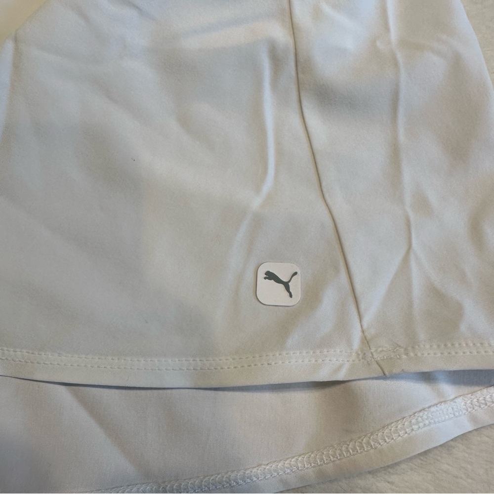 NWT Puma White Powershape Solid Skort Athletic Tennis Skirt - Picture 11 of 15
